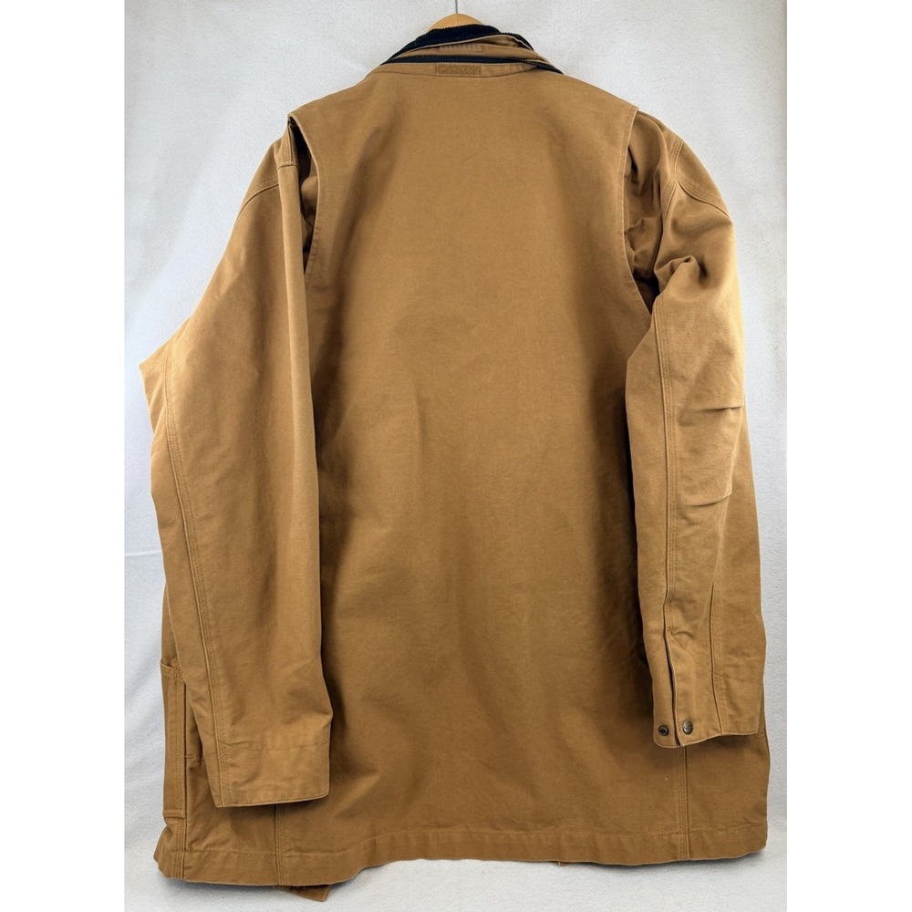 Mens Carhartt C75 BRN Tan Duck Canvas Heavy Jacket Coat Size LT, No Hood, NWOT - Picture 5 of 6